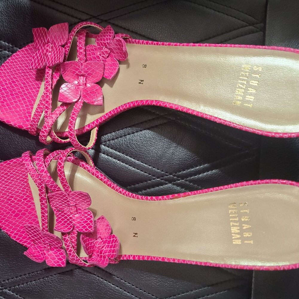 Stuart Weitzman Leather Slides - image 1